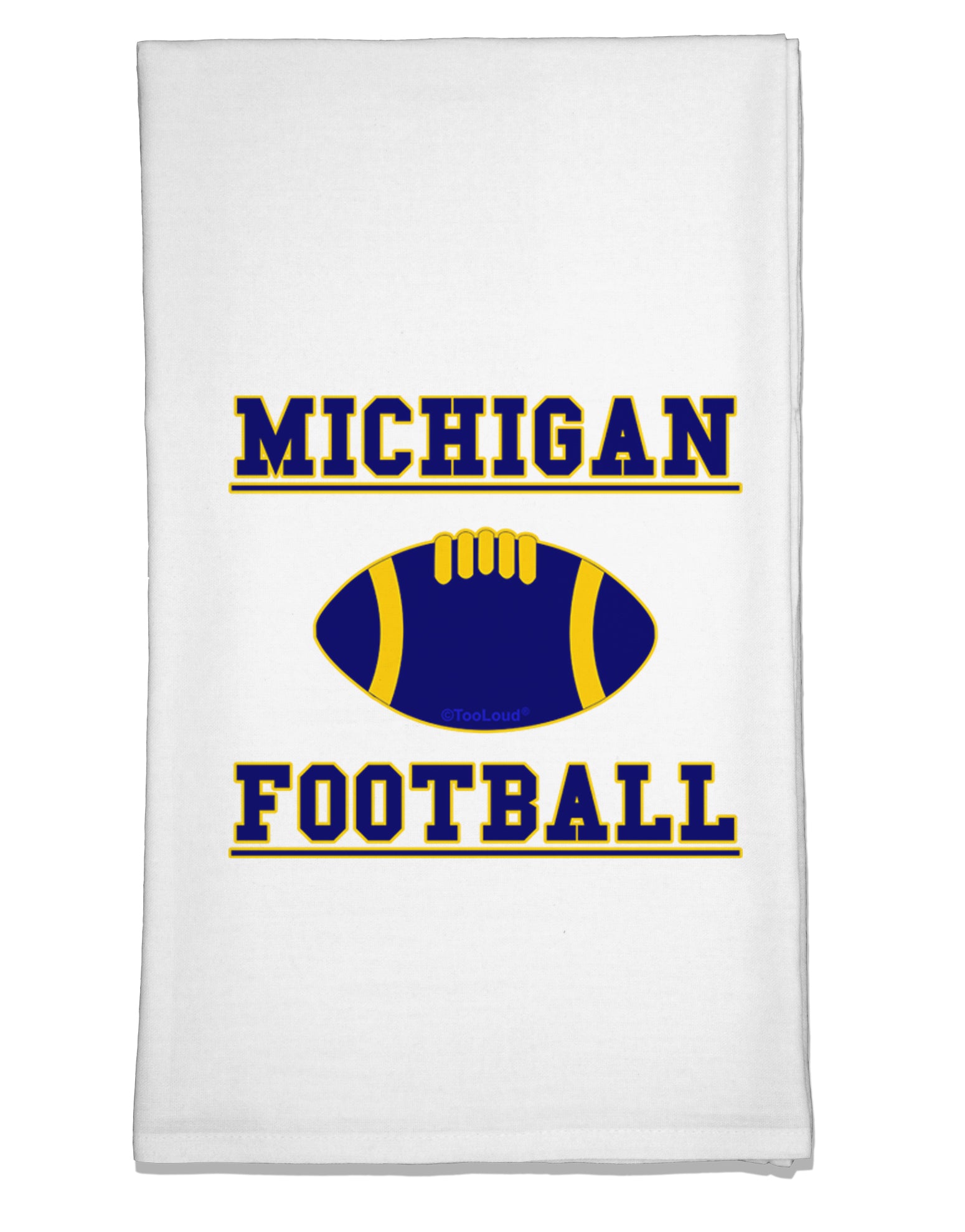 Michigan Football Flour Sack Dish Towel by TooLoud-Flour Sack Dish Towel-TooLoud-White-Davson Sales