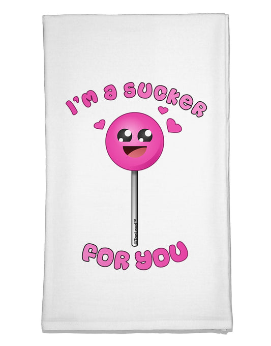 Sucker For You Flour Sack Dish Towels-Flour Sack Dish Towel-TooLoud-White-Davson Sales