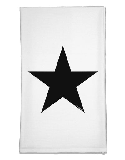 Black Star Flour Sack Dish Towel-Flour Sack Dish Towel-TooLoud-White-Davson Sales