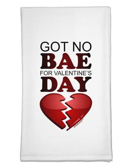 No Bae For Valentine's Day Flour Sack Dish Towels-Flour Sack Dish Towel-TooLoud-White-Davson Sales
