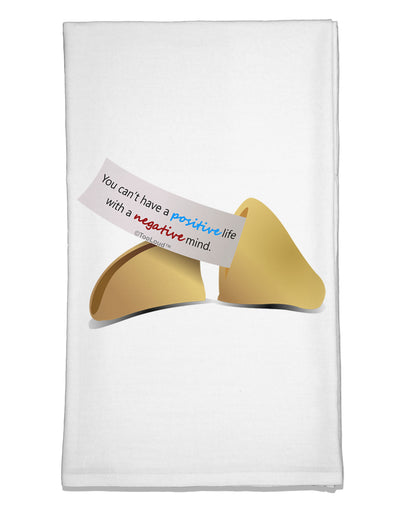 Positive Life - Fortune Cookie Flour Sack Dish Towels-Flour Sack Dish Towel-TooLoud-White-Davson Sales