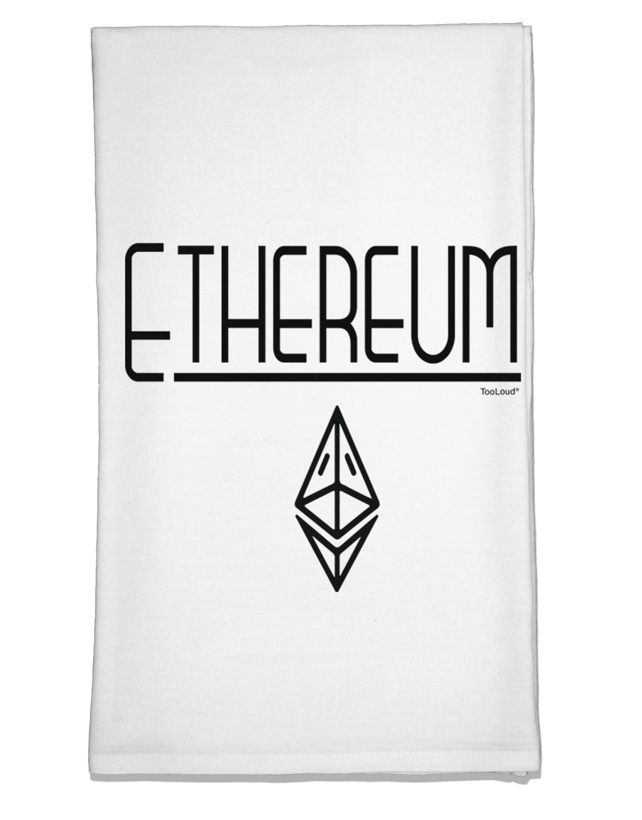 Ethereum with logo Flour Sack Dish Towel
