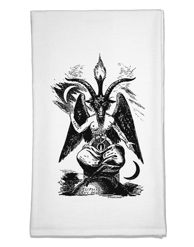 Baphomet Illustration Flour Sack Dish Towels by TooLoud-TooLoud-White-Davson Sales