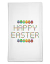 Happy Easter Eggs Flour Sack Dish Towel-Flour Sack Dish Towel-TooLoud-White-Davson Sales