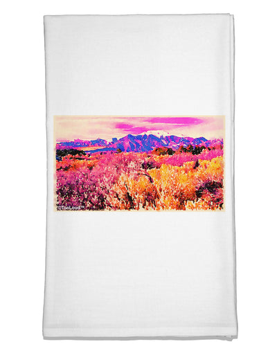 Colorful Colorado Mountains Flour Sack Dish Towel by TooLoud-Flour Sack Dish Towel-TooLoud-White-Davson Sales