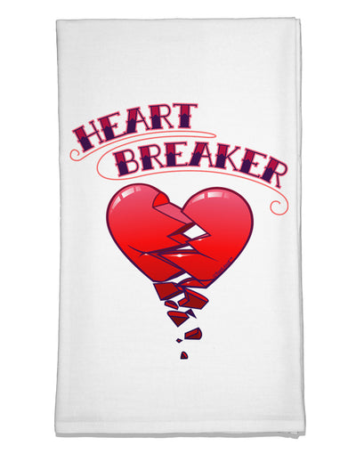 Heart Breaker Cute Flour Sack Dish Towels by TooLoud-TooLoud-White-Davson Sales