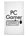 PC Gamer BnW Flour Sack Dish Towel by TooLoud-Flour Sack Dish Towel-TooLoud-White-Davson Sales