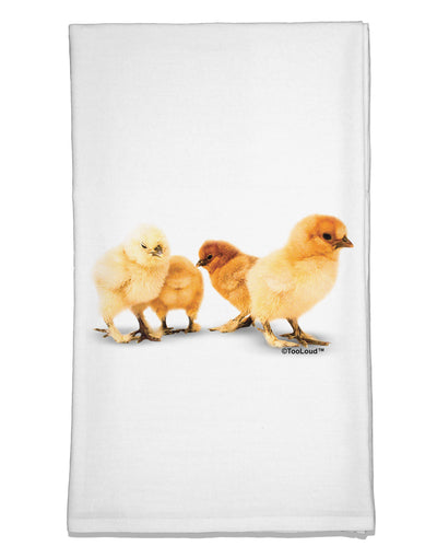 Cute Chicks Flour Sack Dish Towel-Flour Sack Dish Towel-TooLoud-White-Davson Sales