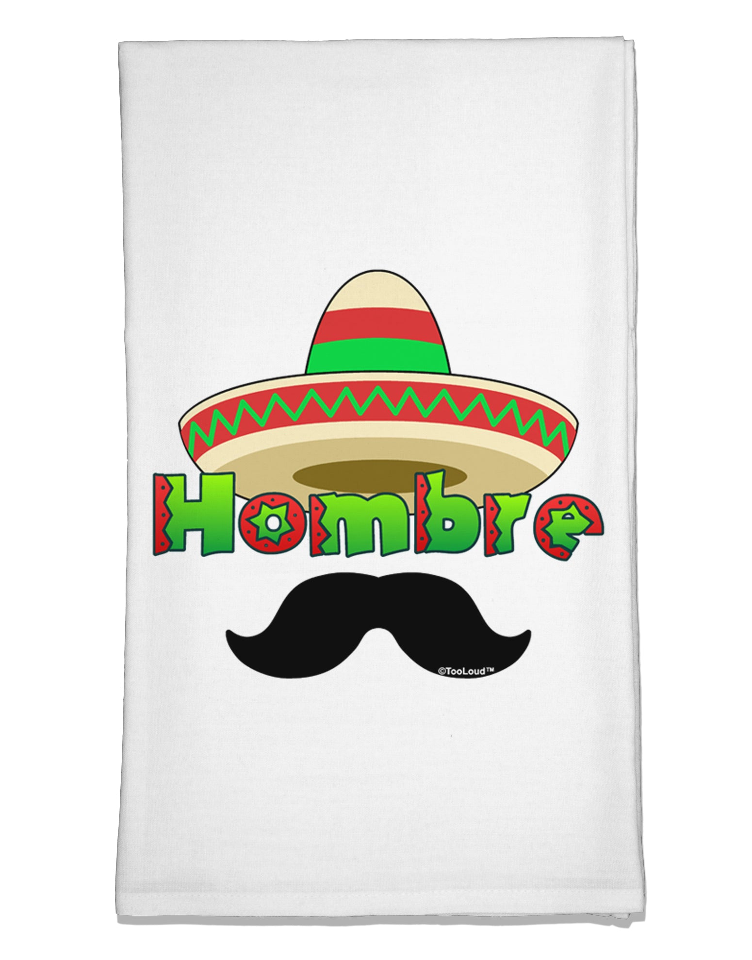 Hombre Sombrero Flour Sack Dish Towel by TooLoud-Flour Sack Dish Towel-TooLoud-White-Davson Sales
