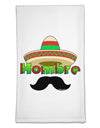 Hombre Sombrero Flour Sack Dish Towel by TooLoud-Flour Sack Dish Towel-TooLoud-White-Davson Sales