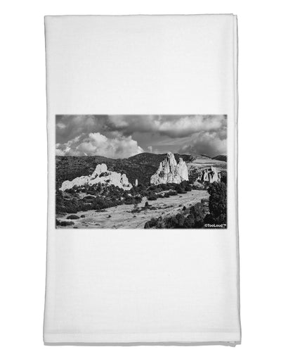 CO Mountain Forest Scene Flour Sack Dish Towel by TooLoud-Flour Sack Dish Towel-TooLoud-White-Davson Sales