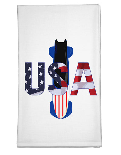 USA Bobsled Flour Sack Dish Towel by TooLoud-Flour Sack Dish Towel-TooLoud-White-Davson Sales