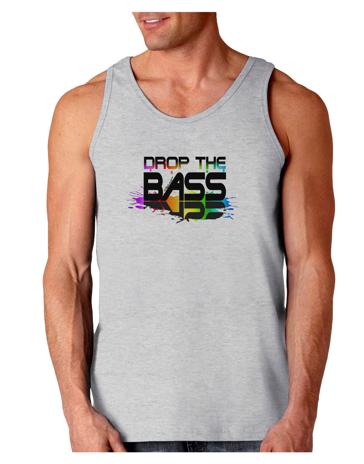 Paint Drop The Bass Loose Tank Top-Loose Tank Top-TooLoud-AshGray-Small-Davson Sales