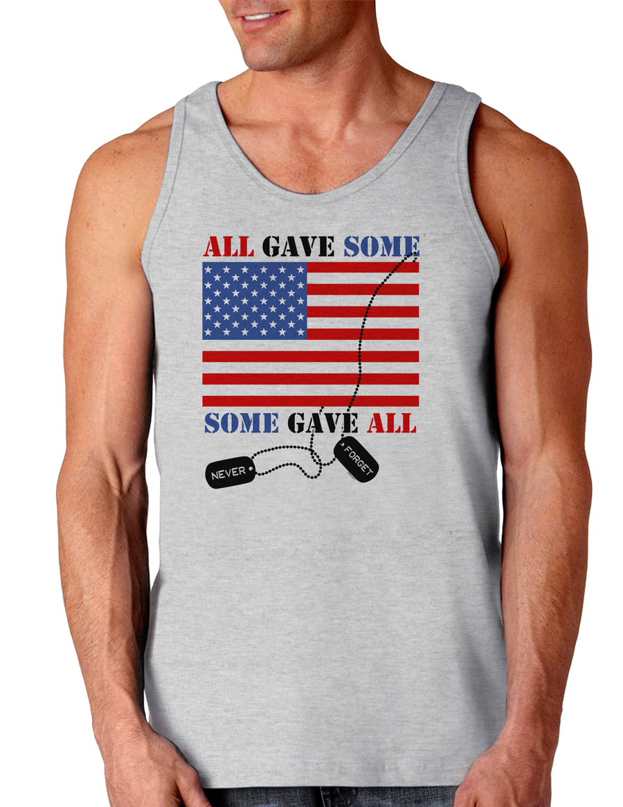 All Gave Some Some Gave All Loose Tank Top-Loose Tank Top-TooLoud-White-Small-Davson Sales