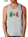 Distressed Mexican Flag Loose Tank Top-Loose Tank Top-TooLoud-AshGray-Small-Davson Sales