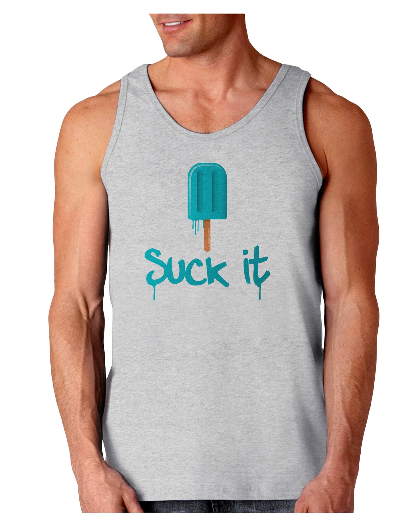 Suck It Popsicle Loose Tank Top-Loose Tank Top-TooLoud-AshGray-Small-Davson Sales