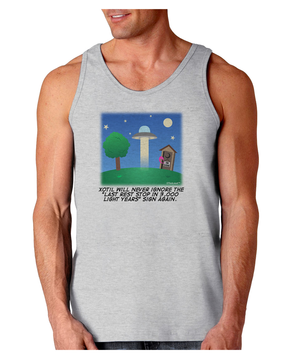 UFO Stopping At an Out-house Text Loose Tank Top by TooLoud-Loose Tank Top-TooLoud-White-Small-Davson Sales