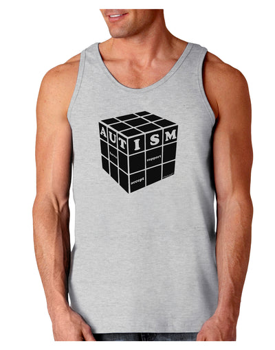 Autism Awareness - Cube B & W Loose Tank Top-Loose Tank Top-TooLoud-AshGray-Small-Davson Sales