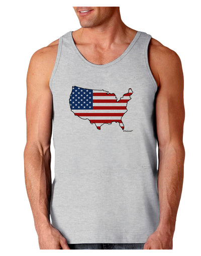 United States Cutout - American Flag Design Loose Tank Top by TooLoud-Loose Tank Top-TooLoud-AshGray-Small-Davson Sales