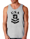 USA Military Army Stencil Logo Loose Tank Top-Loose Tank Top-TooLoud-AshGray-Small-Davson Sales