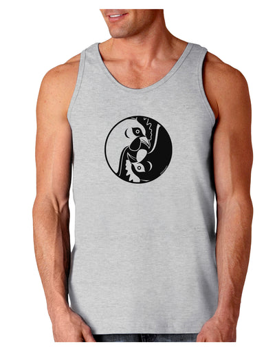 TooLoud Yin Yang Chicken Loose Tank Top-Loose Tank Top-TooLoud-AshGray-Small-Davson Sales