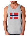 TooLoud Norwegian Flag Loose Tank Top-Mens-LooseTanktops-TooLoud-AshGray-Small-Davson Sales