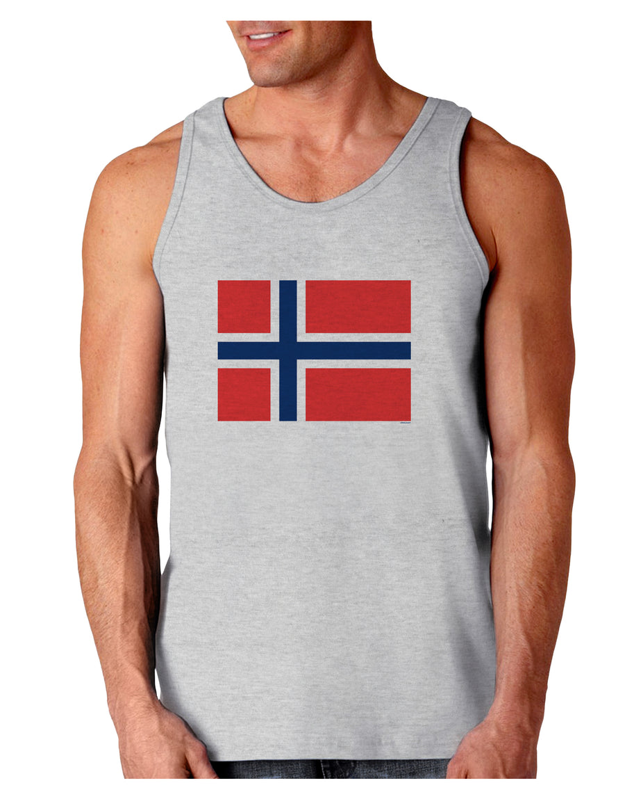 TooLoud Norwegian Flag Loose Tank Top-Mens-LooseTanktops-TooLoud-White-Small-Davson Sales