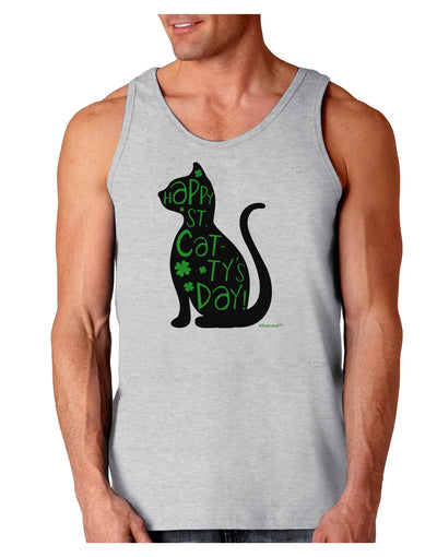 Happy St. Catty's Day - St. Patrick's Day Cat Loose Tank Top by TooLoud-Loose Tank Top-TooLoud-AshGray-Small-Davson Sales