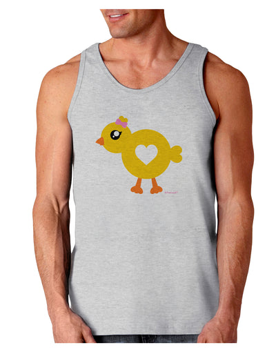 Cute Chick with Bow Loose Tank Top by TooLoud-Loose Tank Top-TooLoud-AshGray-Small-Davson Sales