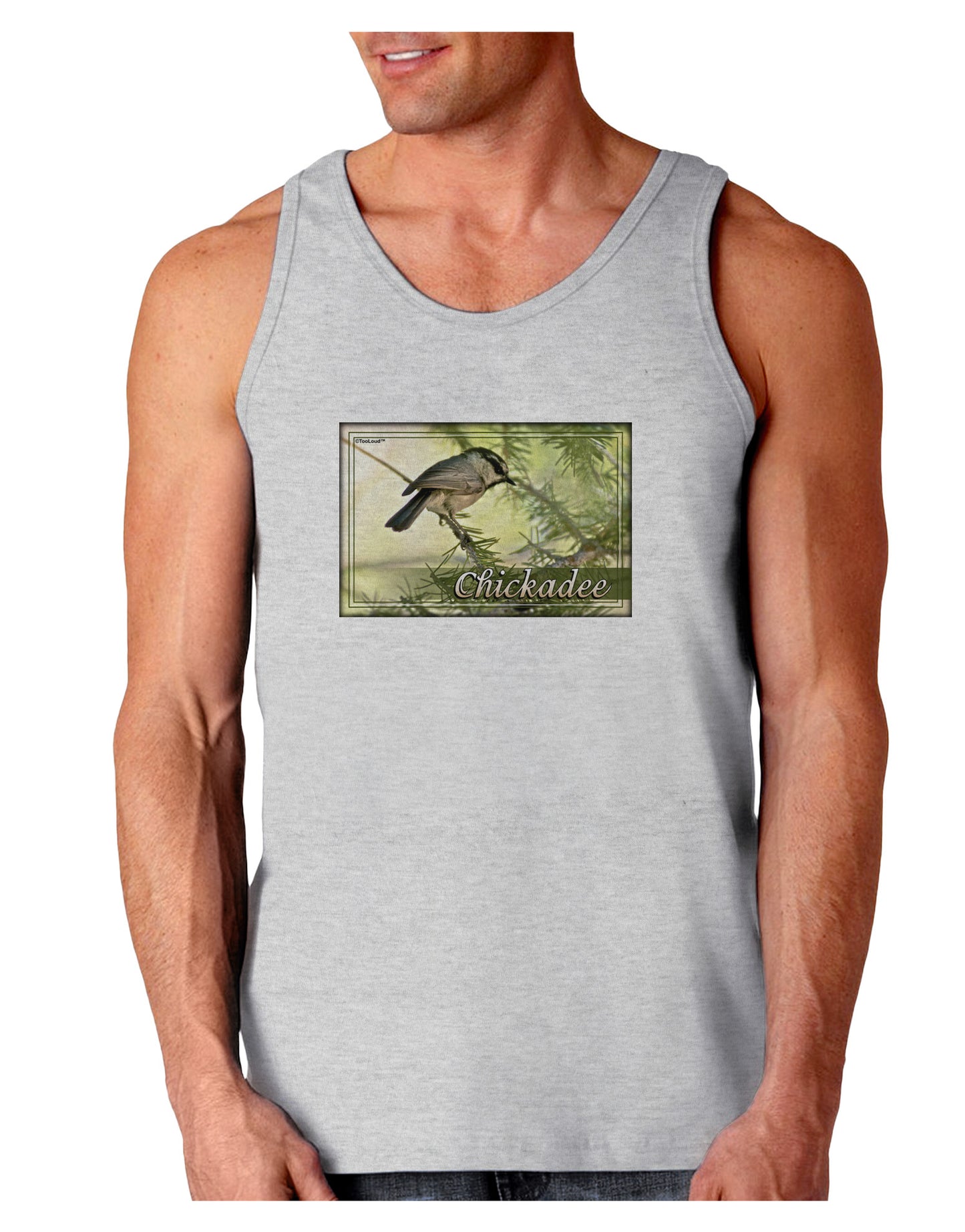 CO Chickadee with Text Loose Tank Top-Loose Tank Top-TooLoud-AshGray-Small-Davson Sales