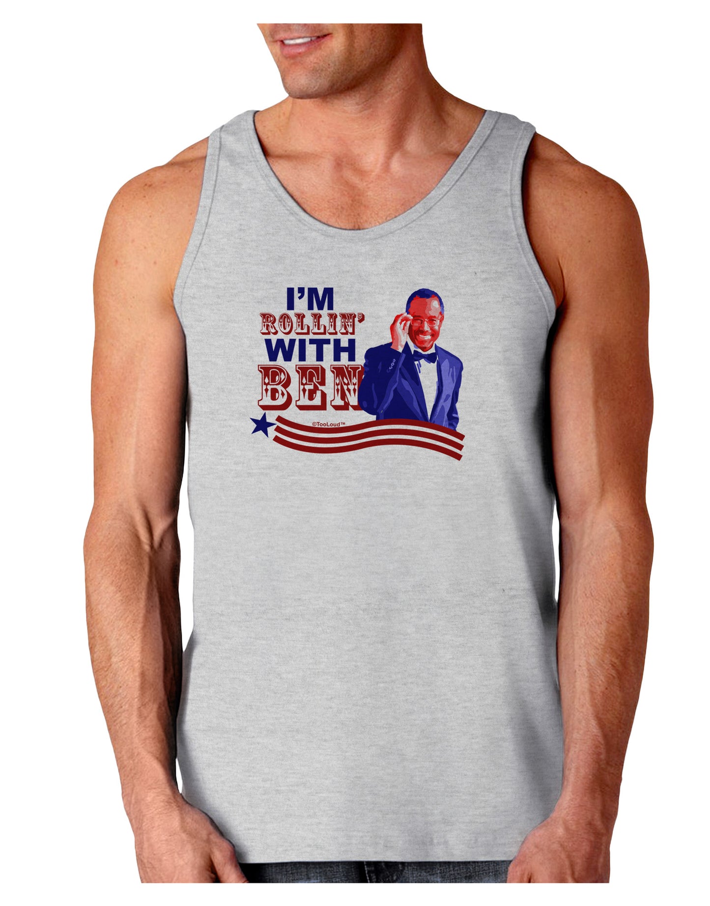 Rollin' With Ben Loose Tank Top-Loose Tank Top-TooLoud-AshGray-Small-Davson Sales