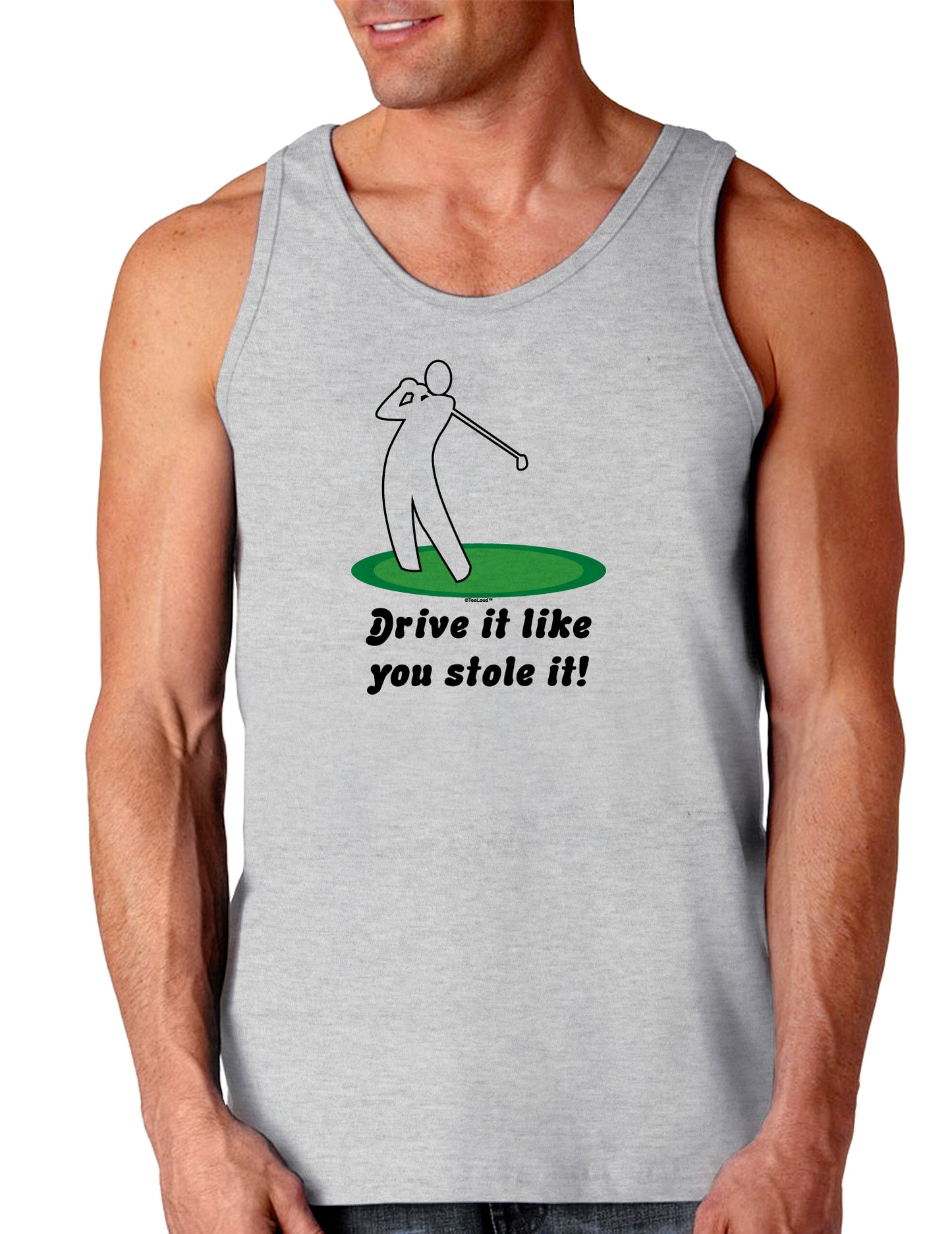 Drive It Like You Stole It Loose Tank Top-Loose Tank Top-TooLoud-AshGray-Small-Davson Sales