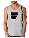 Arkansas - United States Shape Loose Tank Top by TooLoud-Loose Tank Top-TooLoud-AshGray-Small-Davson Sales