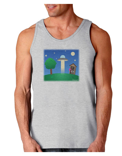 UFO Stopping At an Out-house Loose Tank Top by TooLoud-Loose Tank Top-TooLoud-AshGray-Small-Davson Sales