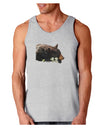 Laying Black Bear Cutout Loose Tank Top-Loose Tank Top-TooLoud-AshGray-Small-Davson Sales