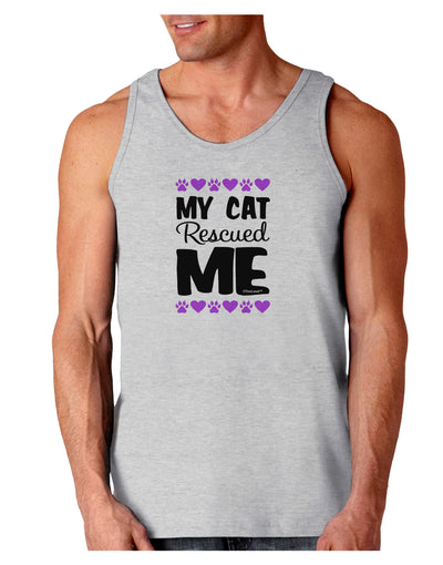 My Cat Rescued Me Loose Tank Top-Loose Tank Top-TooLoud-AshGray-Small-Davson Sales