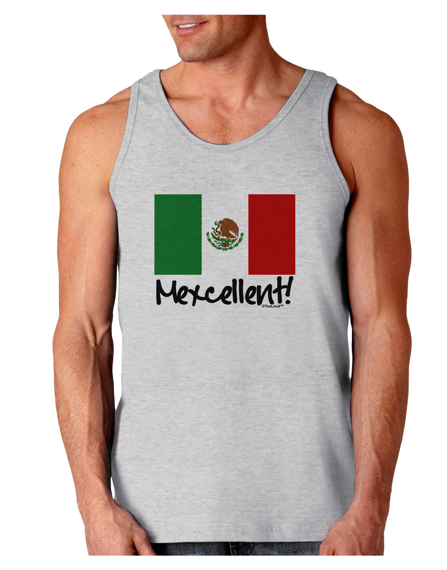 Mexcellent - Mexican Flag Loose Tank Top-Loose Tank Top-TooLoud-White-Small-Davson Sales