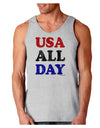 USA All Day - Distressed Patriotic Design Loose Tank Top by TooLoud-Loose Tank Top-TooLoud-AshGray-Small-Davson Sales