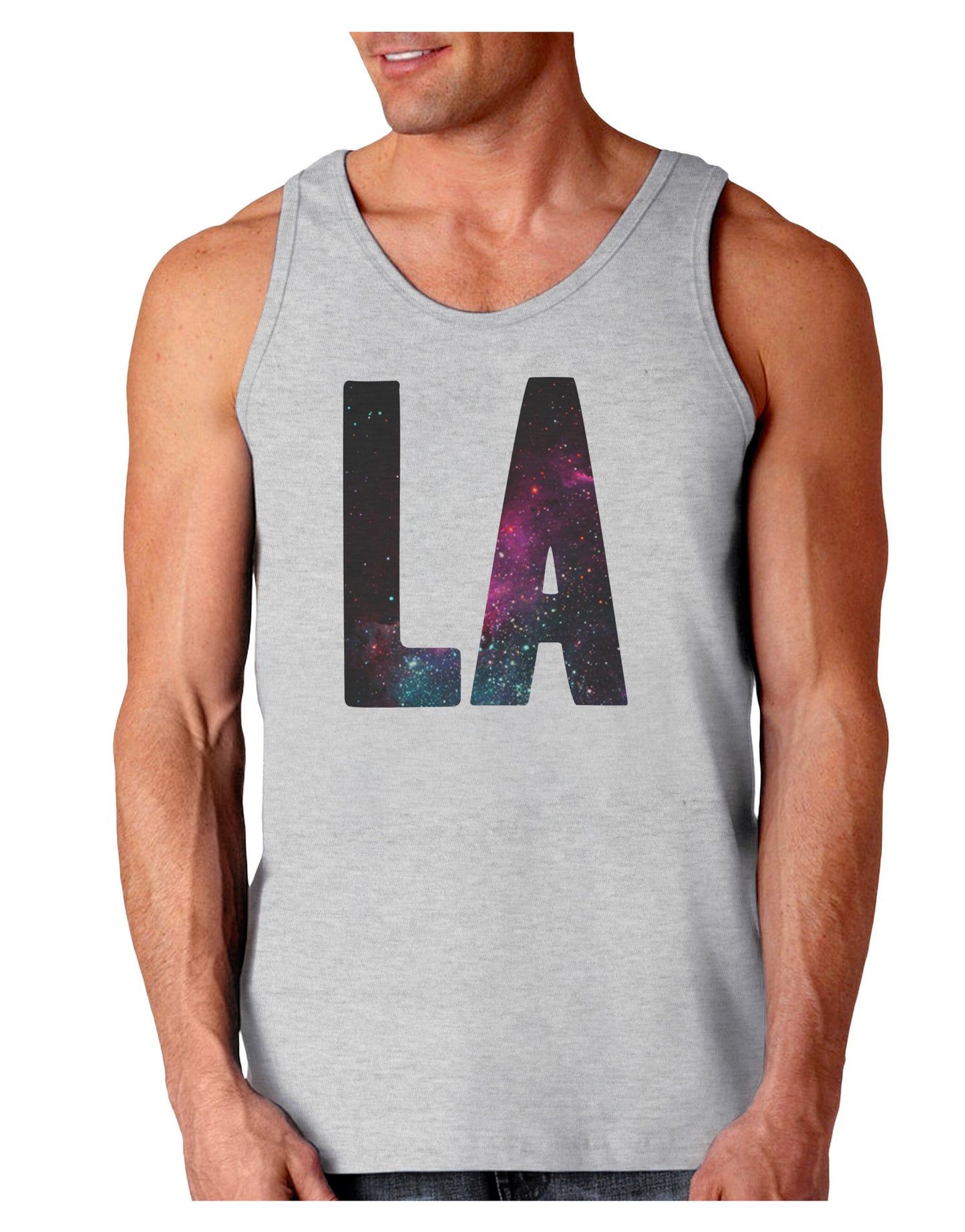 LA Outer Space Desgin Loose Tank Top-Loose Tank Top-TooLoud-AshGray-Small-Davson Sales