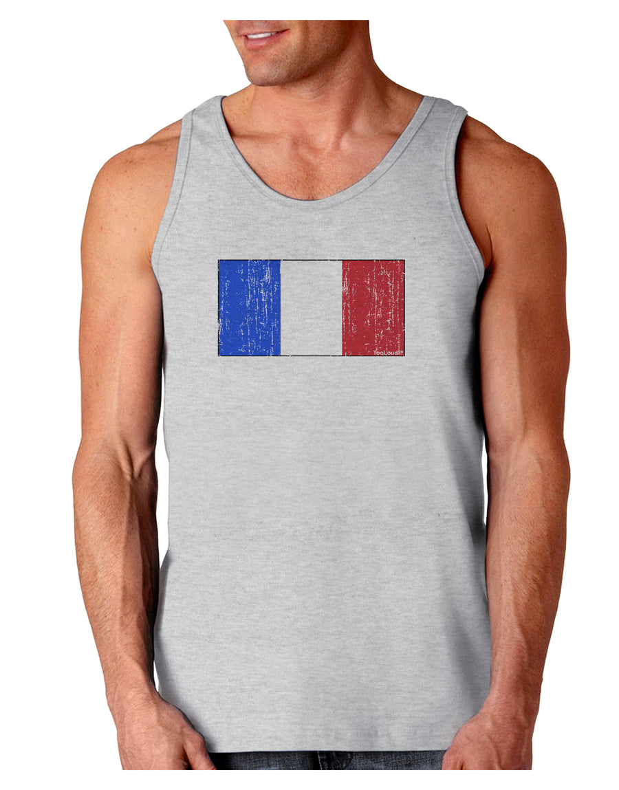 French Flag - France Distressed Loose Tank Top by TooLoud-Loose Tank Top-TooLoud-White-Small-Davson Sales