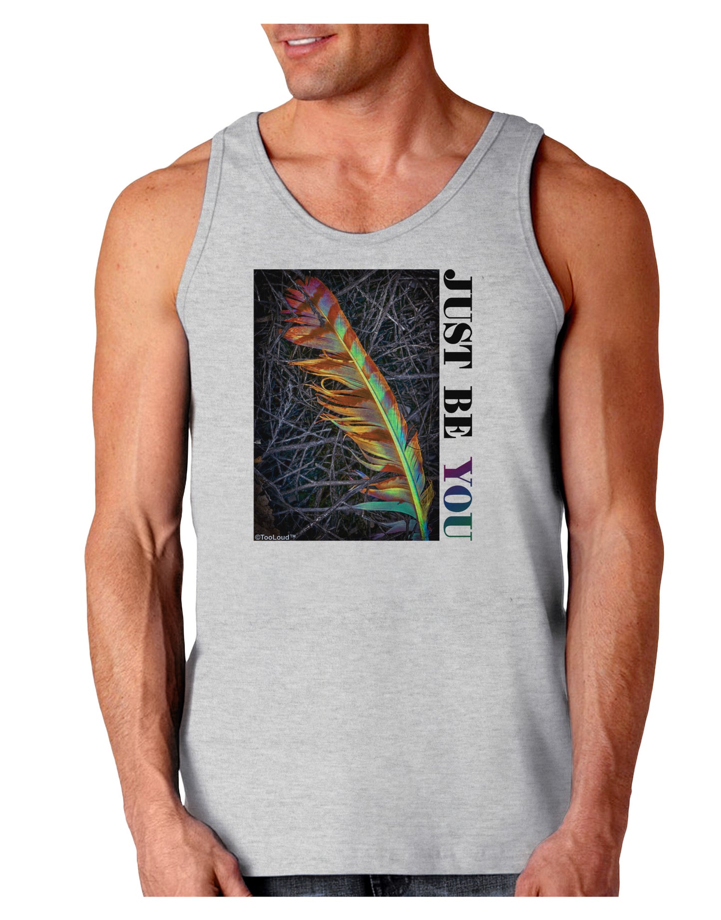 Just Be You - Unique Loose Tank Top-Loose Tank Top-TooLoud-AshGray-Small-Davson Sales