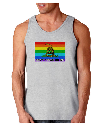 LGBT Rainbow Gadsden Flag Freedom Loose Tank Top-Loose Tank Top-TooLoud-AshGray-Small-Davson Sales