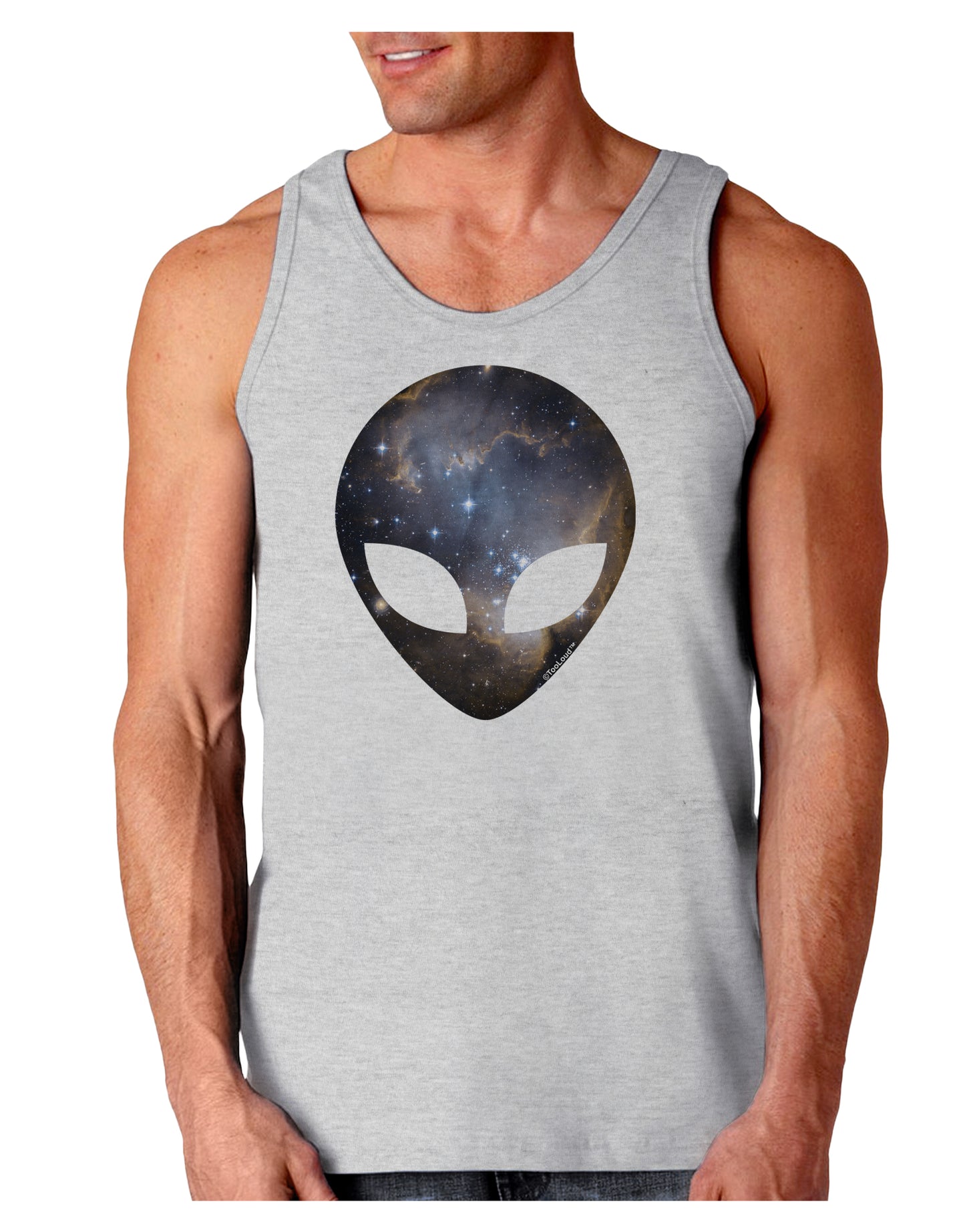 Extraterrestrial Face - Space #1 Loose Tank Top by TooLoud-Loose Tank Top-TooLoud-AshGray-Small-Davson Sales