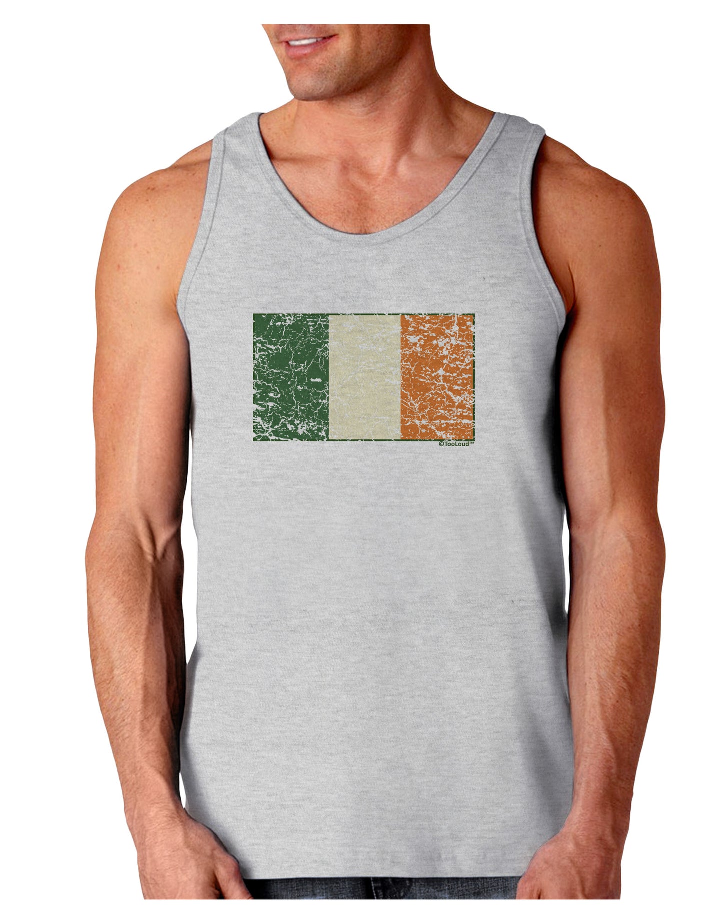 Distressed Irish Flag - Flag of Ireland Loose Tank Top-Loose Tank Top-TooLoud-AshGray-Small-Davson Sales