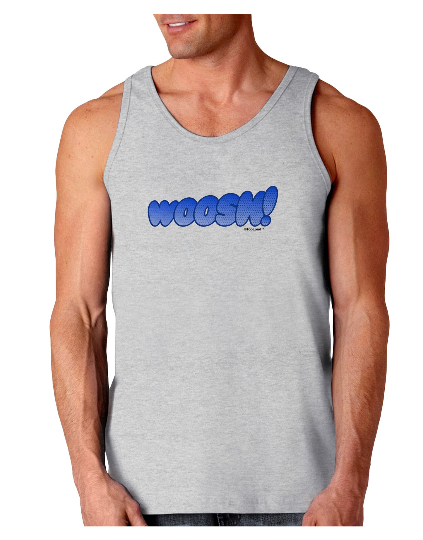 Onomatopoeia WOOSH Loose Tank Top-Loose Tank Top-TooLoud-AshGray-Small-Davson Sales