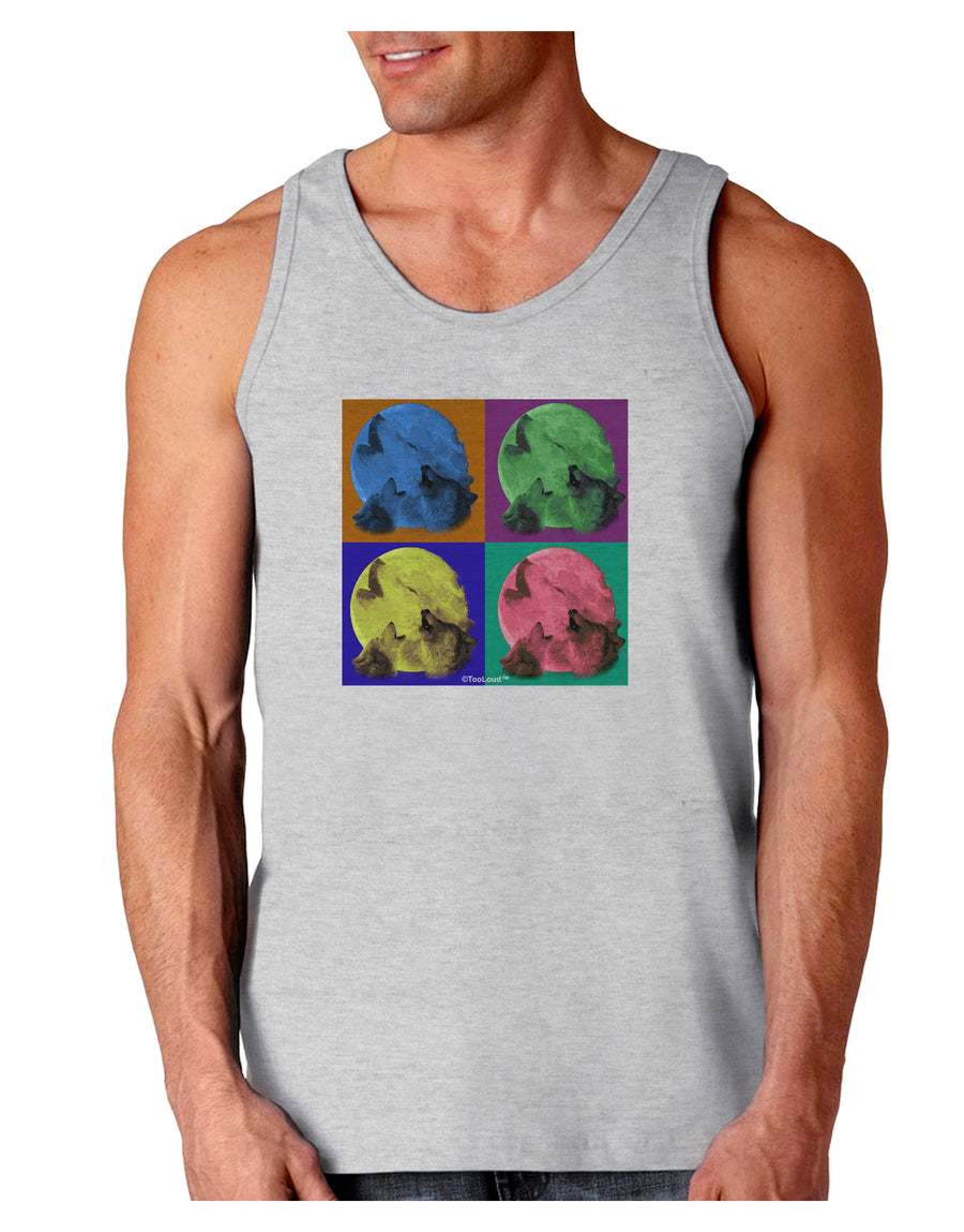 Three Wolves Howling - Pop-Art #2 Loose Tank Top by TooLoud-Loose Tank Top-TooLoud-White-Small-Davson Sales