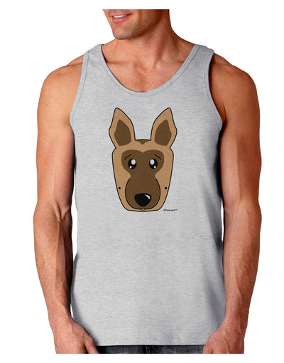 Cute German Shepherd Dog Loose Tank Top by TooLoud-Loose Tank Top-TooLoud-AshGray-Small-Davson Sales