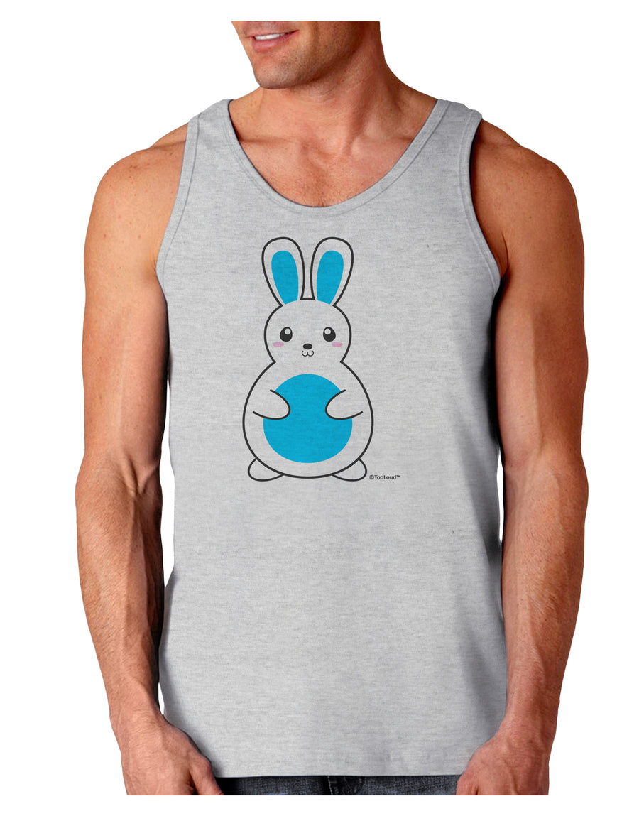 Cute Easter Bunny - Blue Loose Tank Top by TooLoud-Loose Tank Top-TooLoud-White-Small-Davson Sales