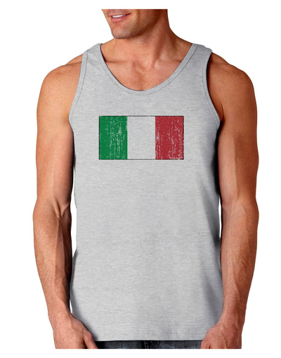 Italian Flag - Distressed Loose Tank Top by TooLoud-Loose Tank Top-TooLoud-AshGray-Small-Davson Sales