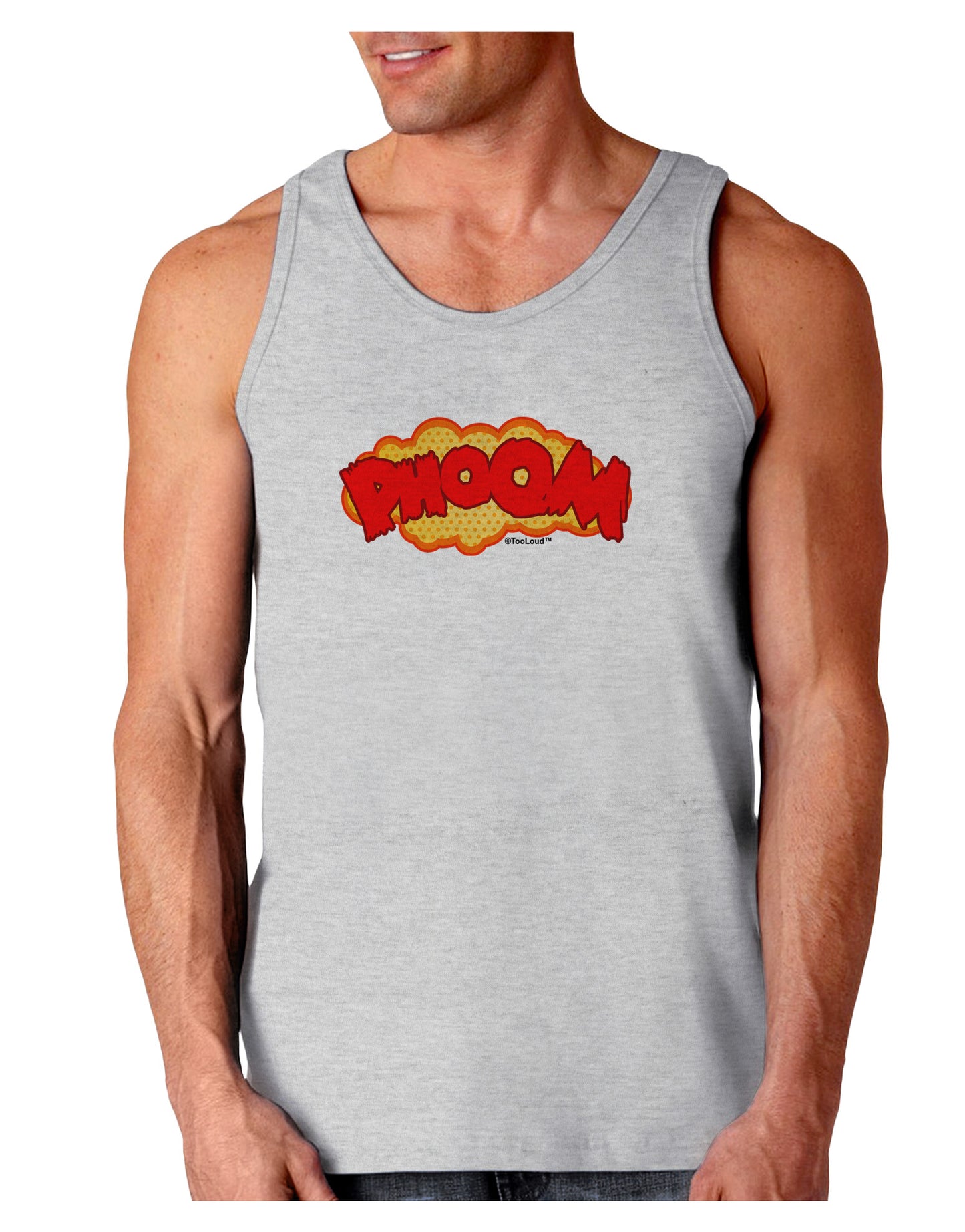 Onomatopoeia PHOOM Loose Tank Top-Loose Tank Top-TooLoud-AshGray-Small-Davson Sales